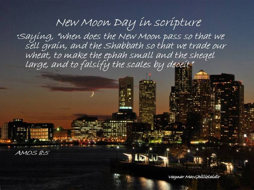 NEW MOON DAYS IN SCRIPTURE 13