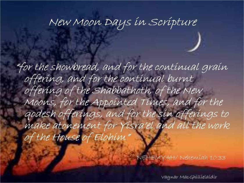 NEW MOON DAYS IN SCRIPTURE 16