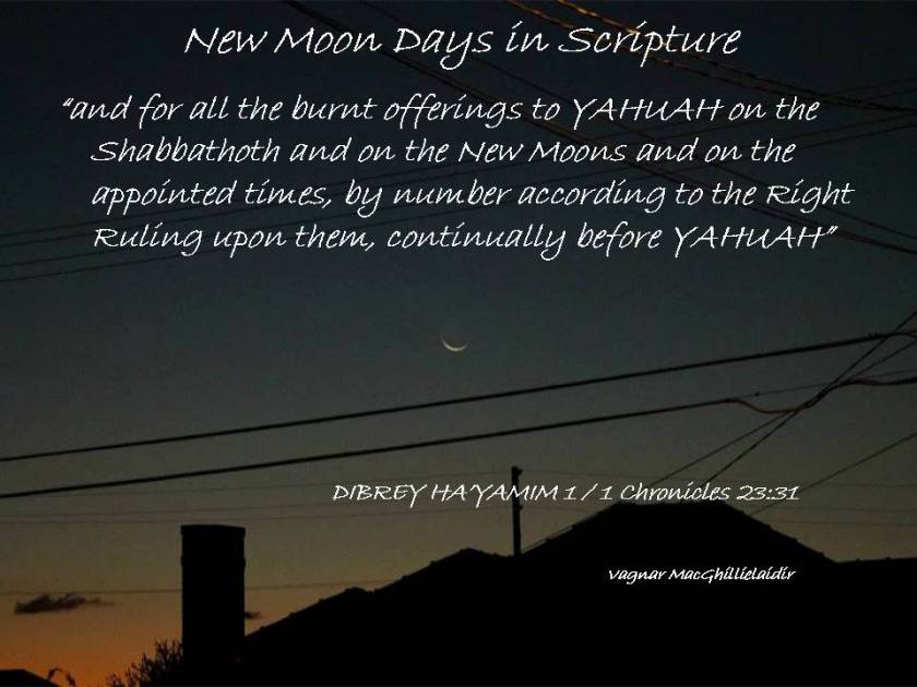 NEW MOON DAYS IN SCRIPTURE 17