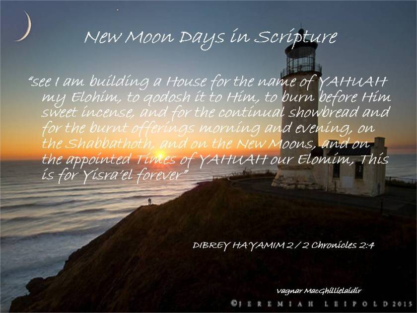 NEW MOON DAYS IN SCRIPTURE 18