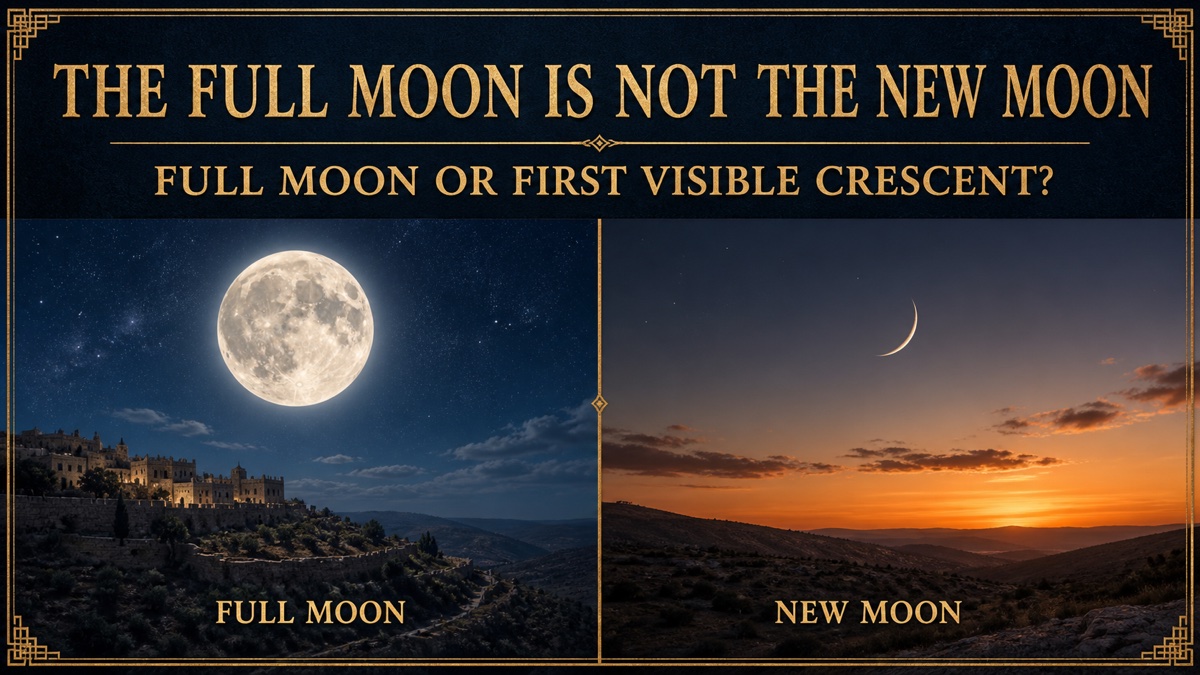 The Full Moon Is Not the New Moon