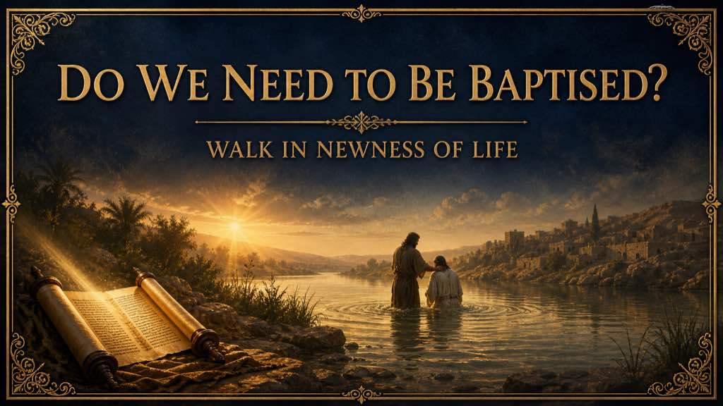 Do we need to be baptised?