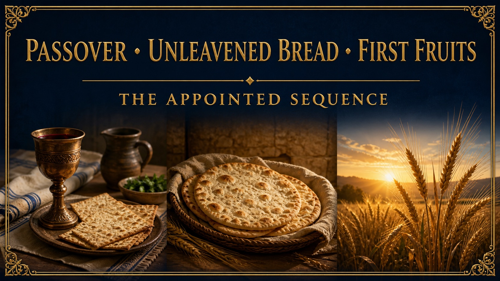 Passover, Unleavened Bread, and first-fruits barley at dawn