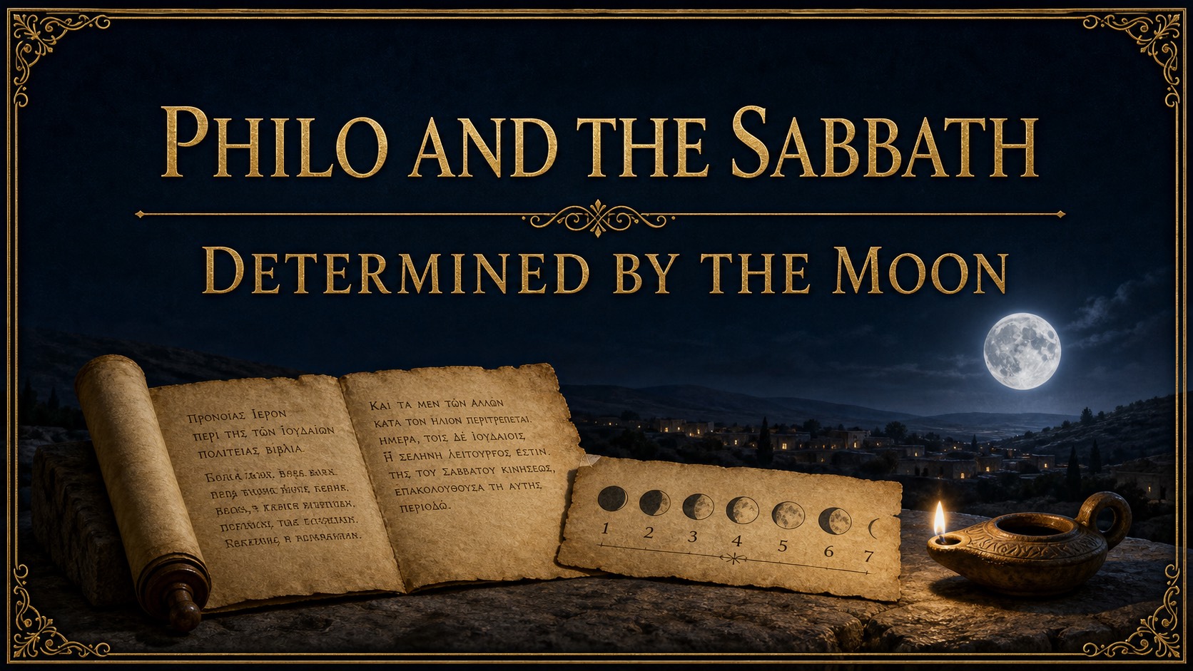 Philo and the Sabbath determined by the moon