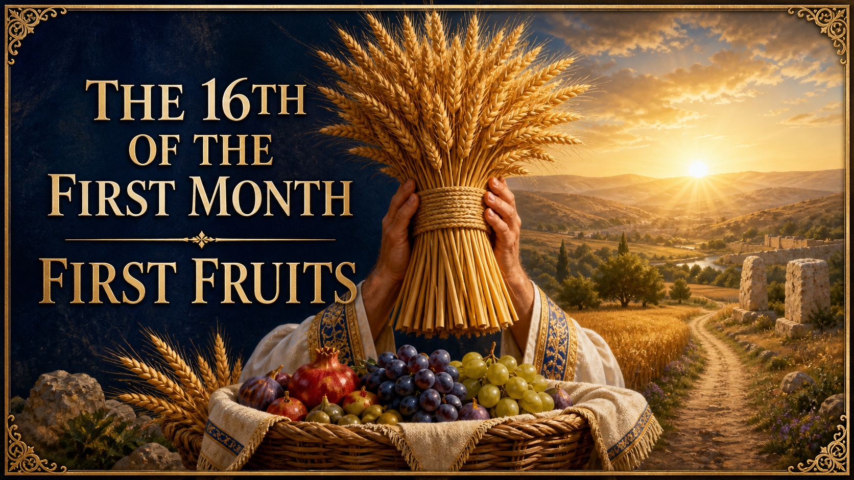 The 16th of the first month – First fruits.