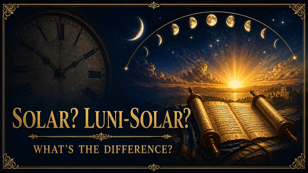 A fixed clock contrasts with Scripture, sun, first-visible crescent and stars.