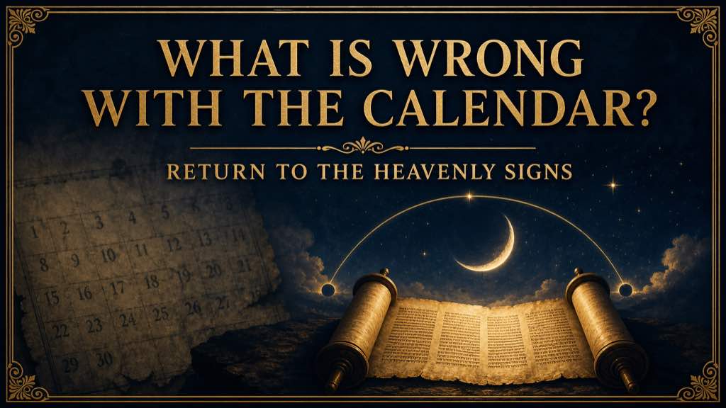 Scripture, the first-visible crescent moon and stars illuminate the difference from a man-made calendar.